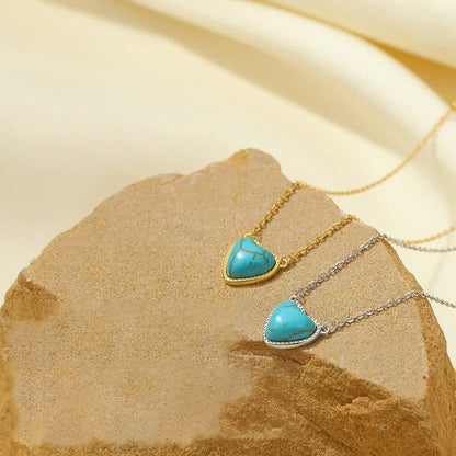 Collar Corazón Turquesa