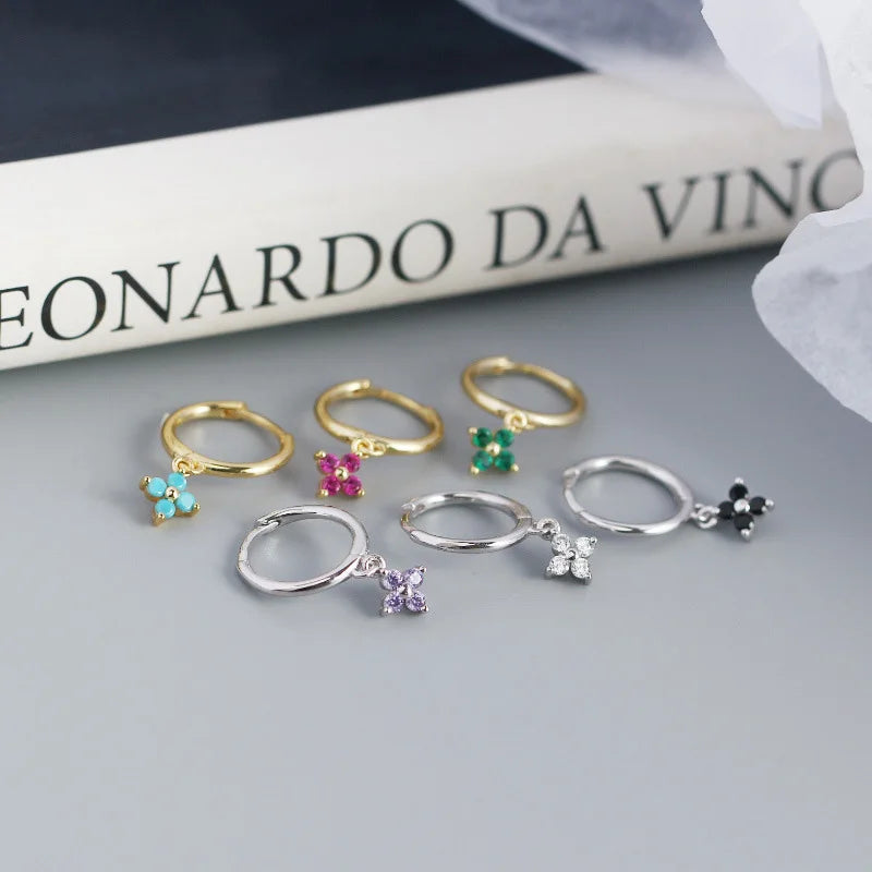 Arracadas con Zirconia en Seis Colores
