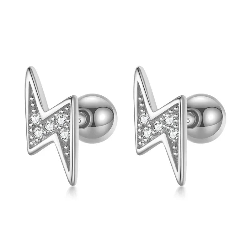 Aretes Rayo con Zirconias