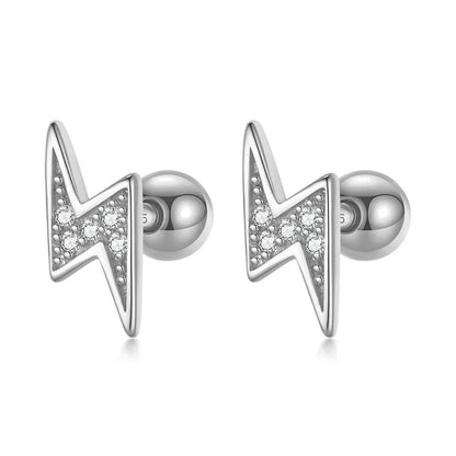 Aretes Rayo con Zirconias