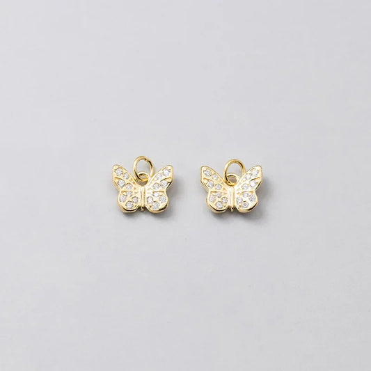 Dije Mariposa con Zirconia para Collar