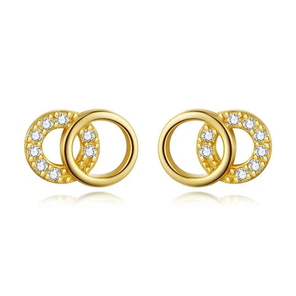 Aretes Zirconia Redonda Minimalista