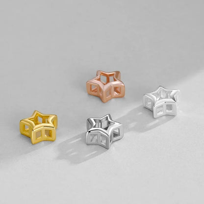 Dije Estrella para Pulsera o Collar en Cuatro Tonos