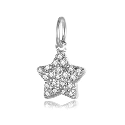 Dije Estrella Deslumbrante en Tres Tonos