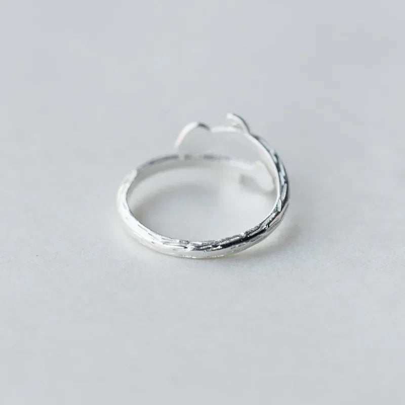 Anillo Coctel Hojas Abierto