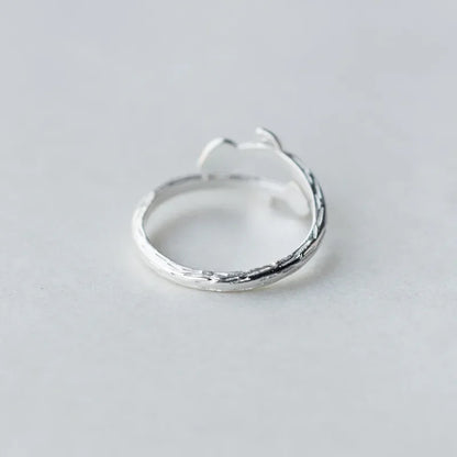 Anillo Coctel Hojas Abierto