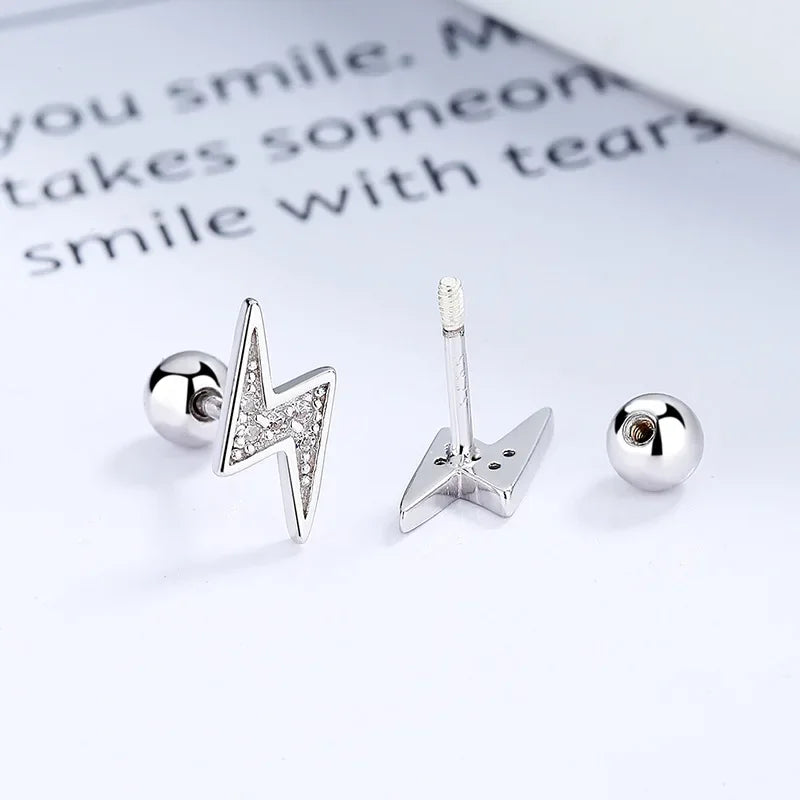 Aretes Rayo con Zirconias