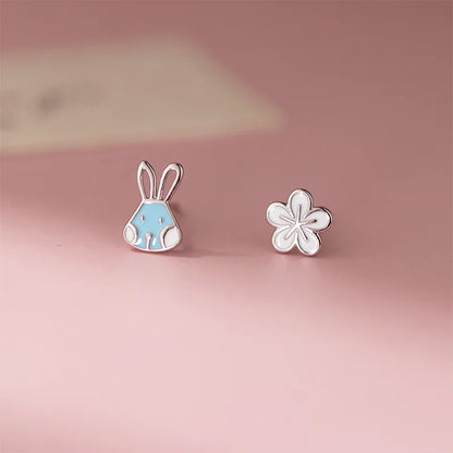 Aretes Conejito y Flor