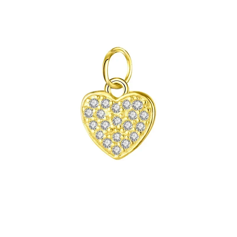 Dije Corazón Plateado o Dorado