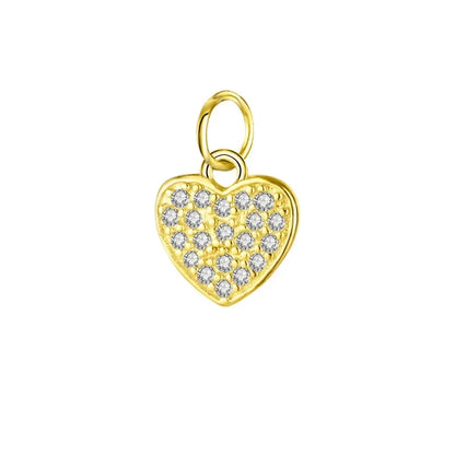 Dije Corazón Plateado o Dorado