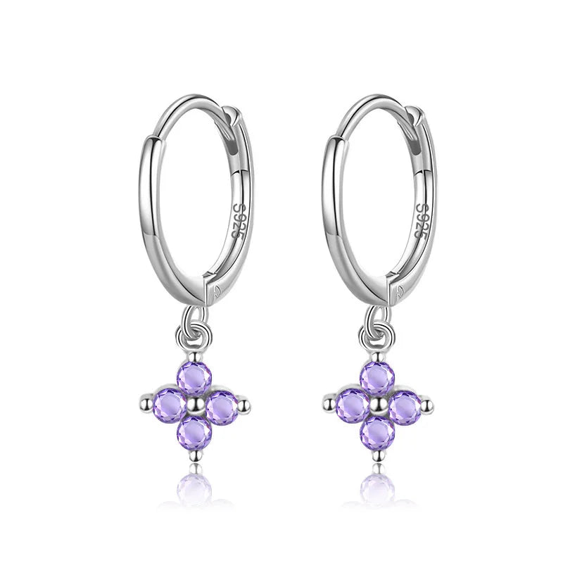 Arracadas con Zirconia en Seis Colores