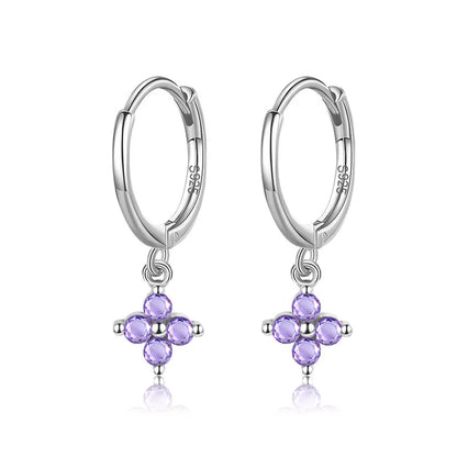 Arracadas con Zirconia en Seis Colores