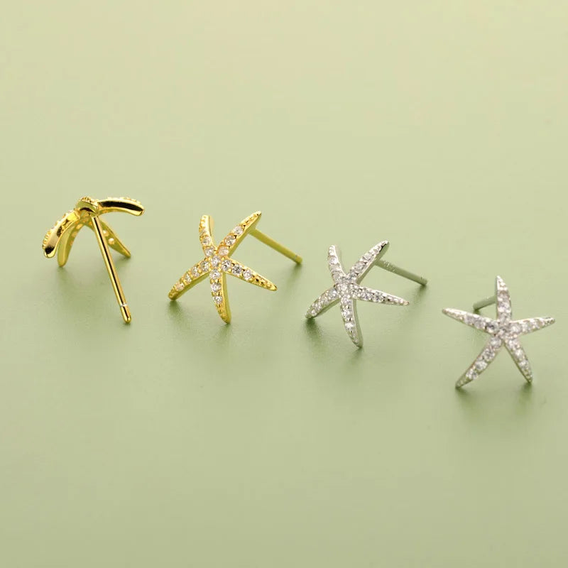 Aretes Estrella de Mar con Zirconias