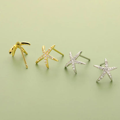Aretes Estrella de Mar con Zirconias