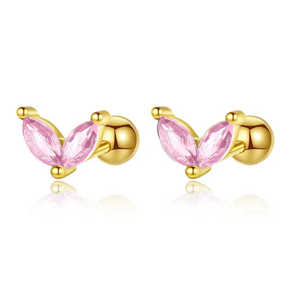 Aretes Hoja Brillante