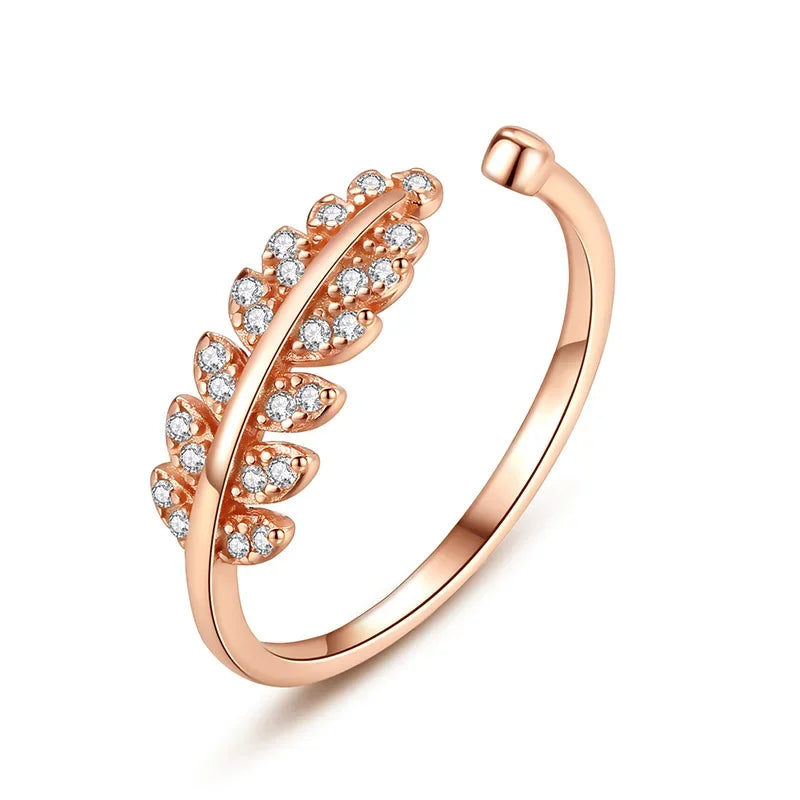 Anillo Hojas Abierto