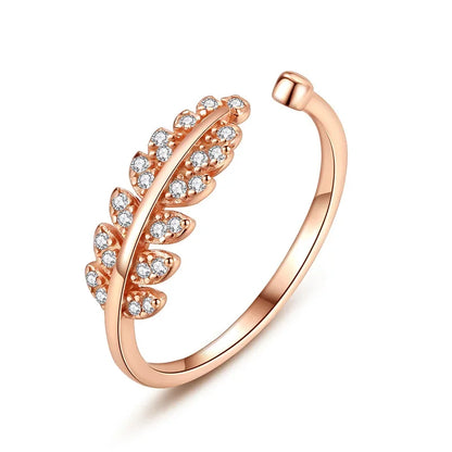 Anillo Hojas Abierto