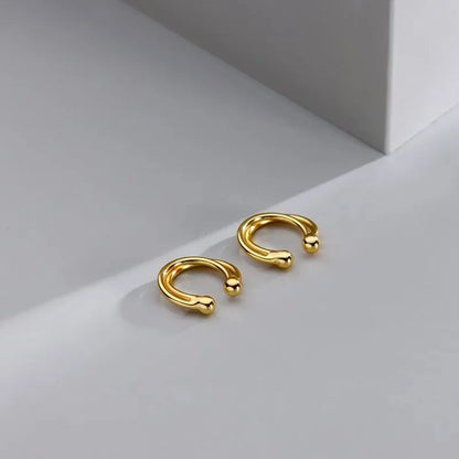 Aretes de Clip Doble Capa
