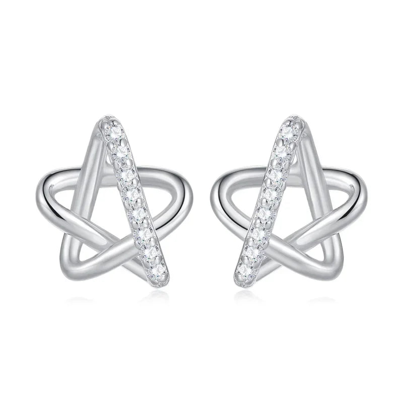 Aretes Estrella Titilante con Zirconias