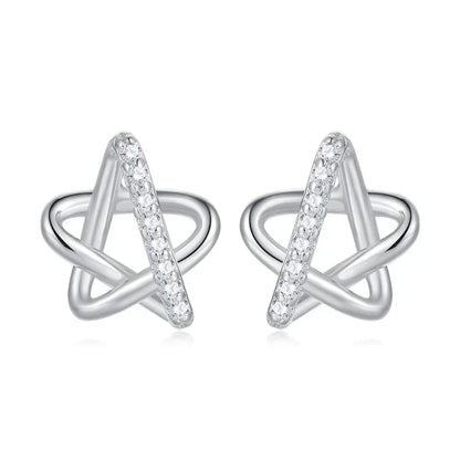 Aretes Estrella Titilante con Zirconias