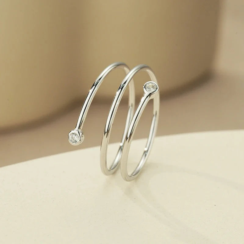 Anillo Abierto Envolvente de Tres Capas
