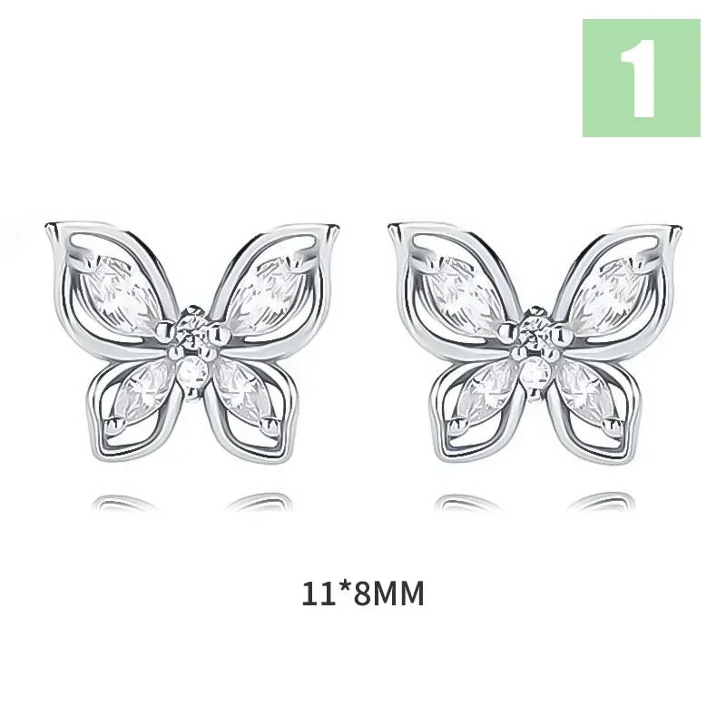 Aretes Mariposa en Cuatro Estilos