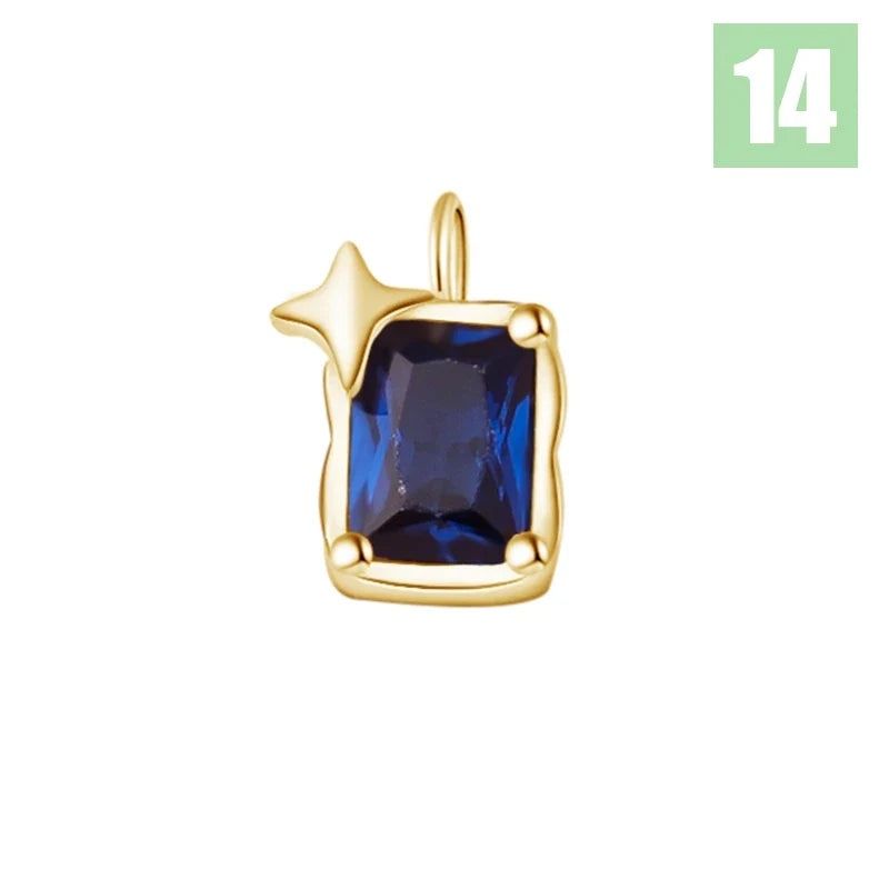Dije Zirconia de Color en Ocho Tonos