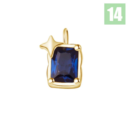 Dije Zirconia de Color en Ocho Tonos
