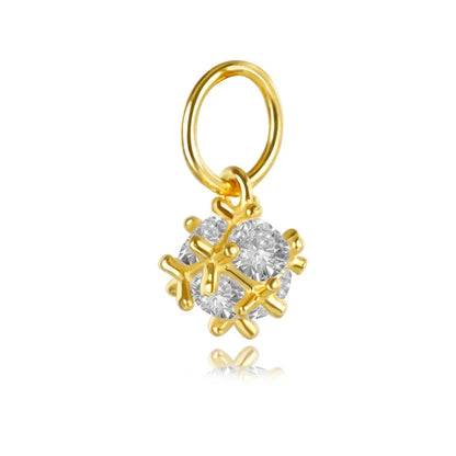 Dije Irregular con Zirconia Brillante