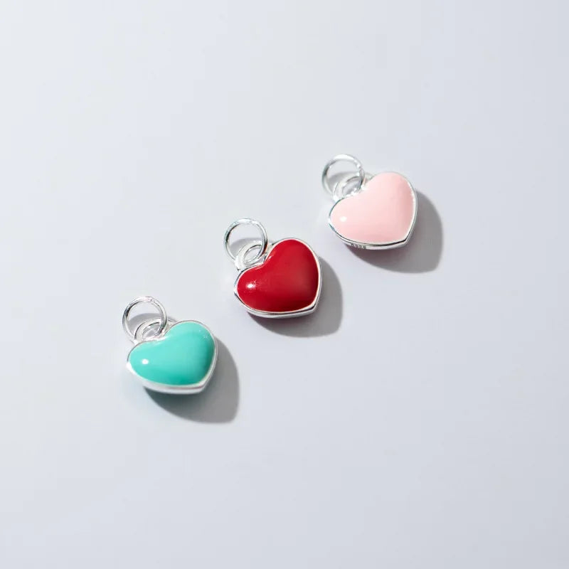 Dije Corazón Romántico Esmaltado