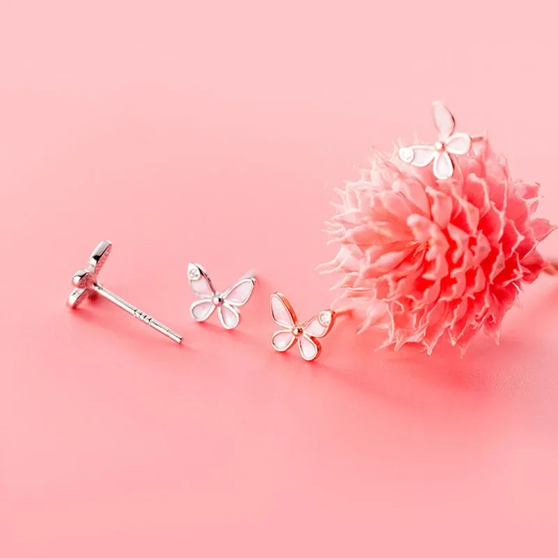 Aretes Mariposa Esmaltada