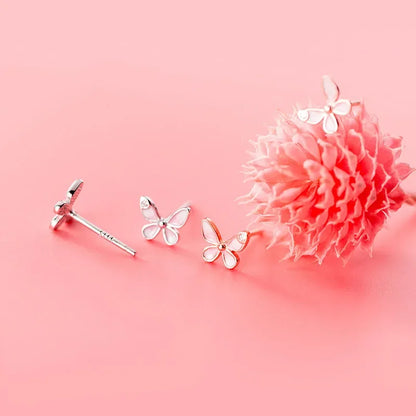 Aretes Mariposa Esmaltada