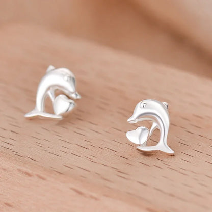 Aretes Delfín con Zirconias