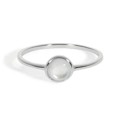 Anillo con Concha Blanca