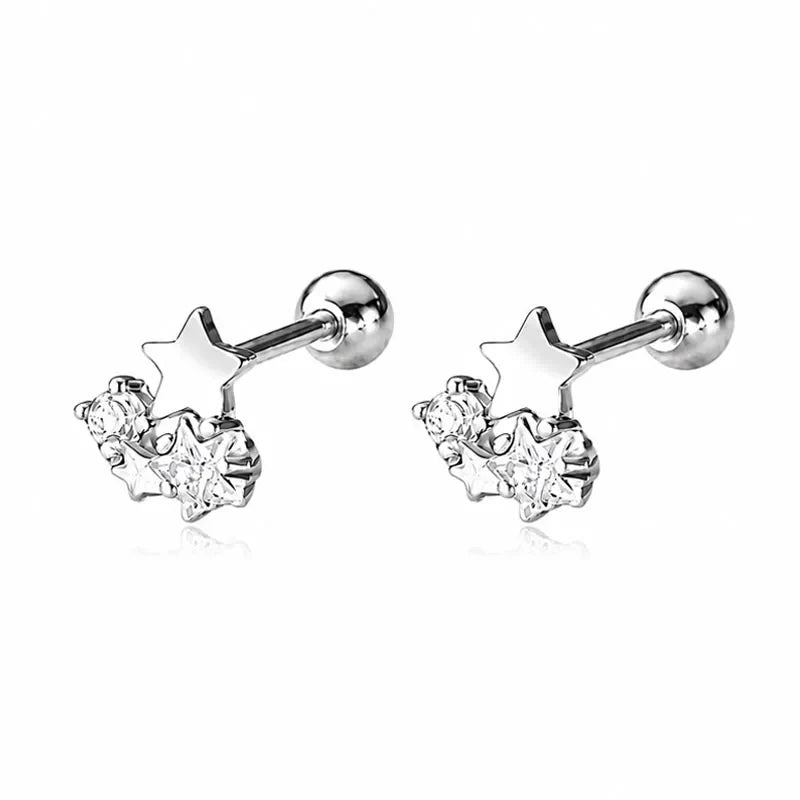 Aretes Estrella de Zirconia