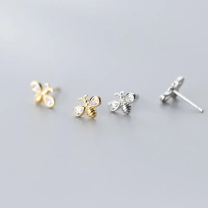 Aretes Abeja con Zirconias