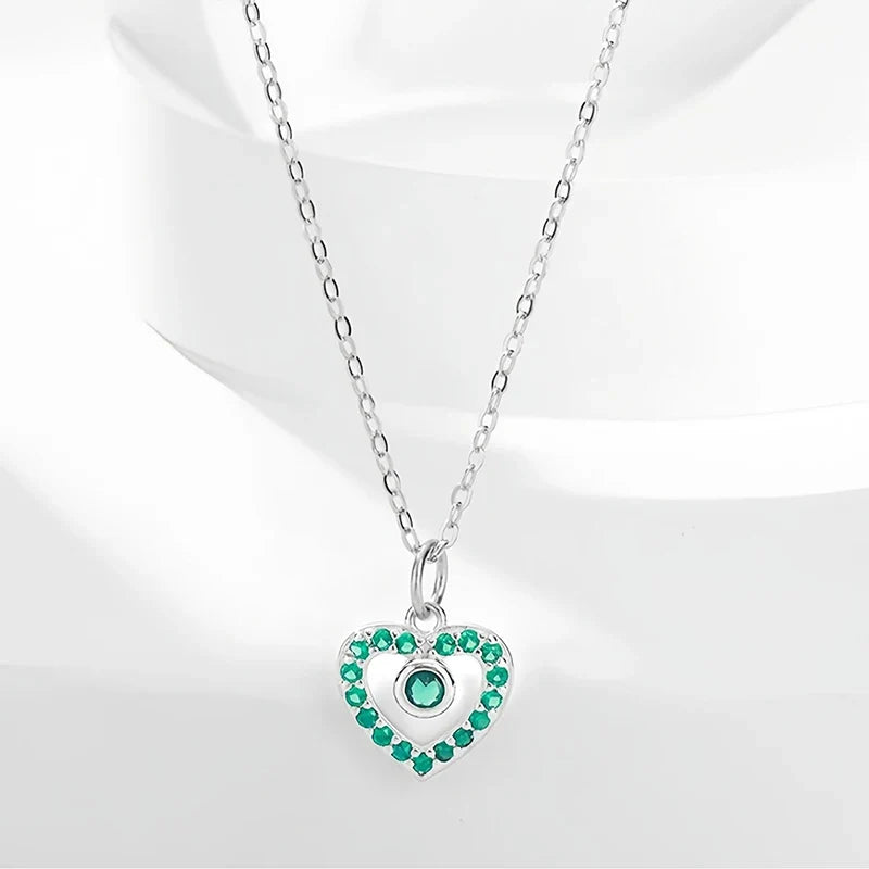 Collar Corazón de Color