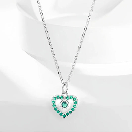 Collar Corazón de Color