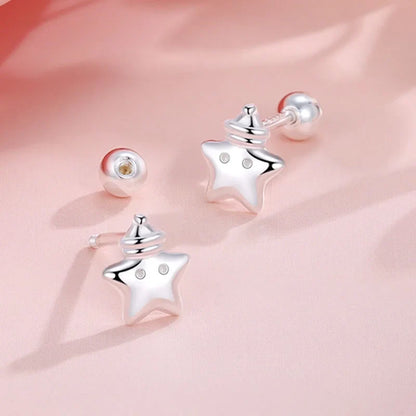 Aretes Gorrito de Dormir con Estrella