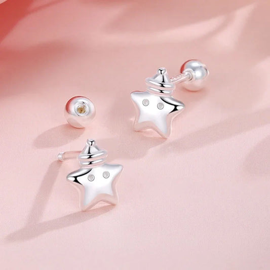 Aretes Gorrito de Dormir con Estrella