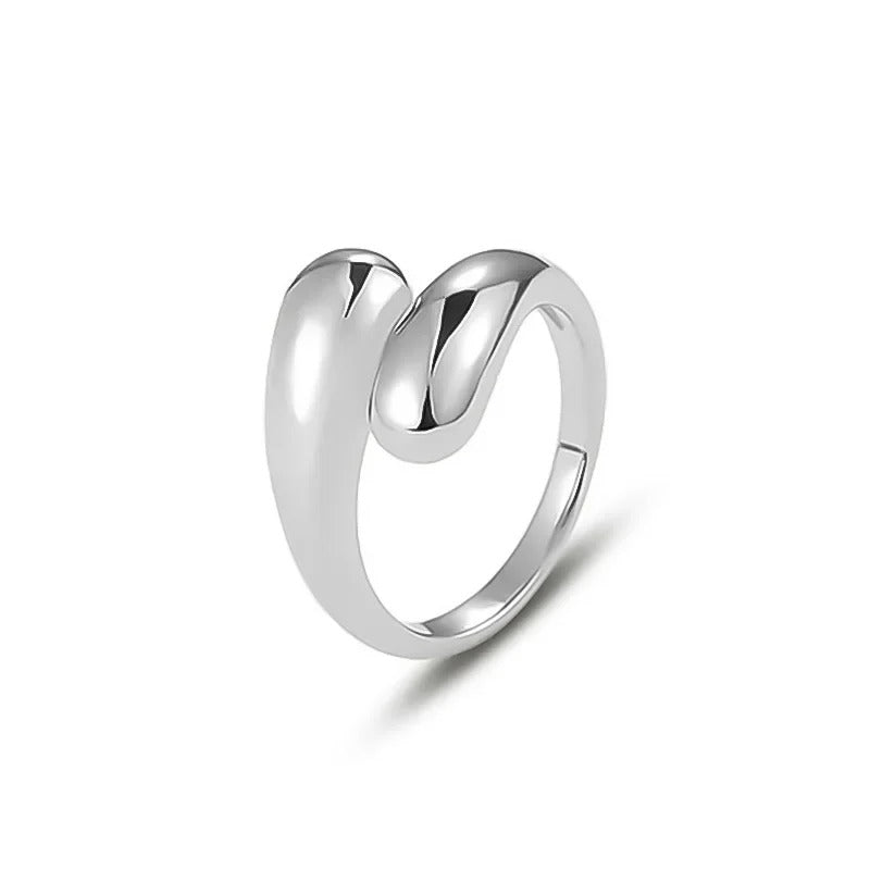 Anillo Coctel Gota de Agua