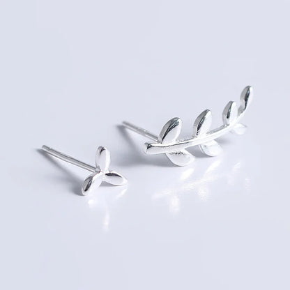 Aretes Hojitas Asimétricas