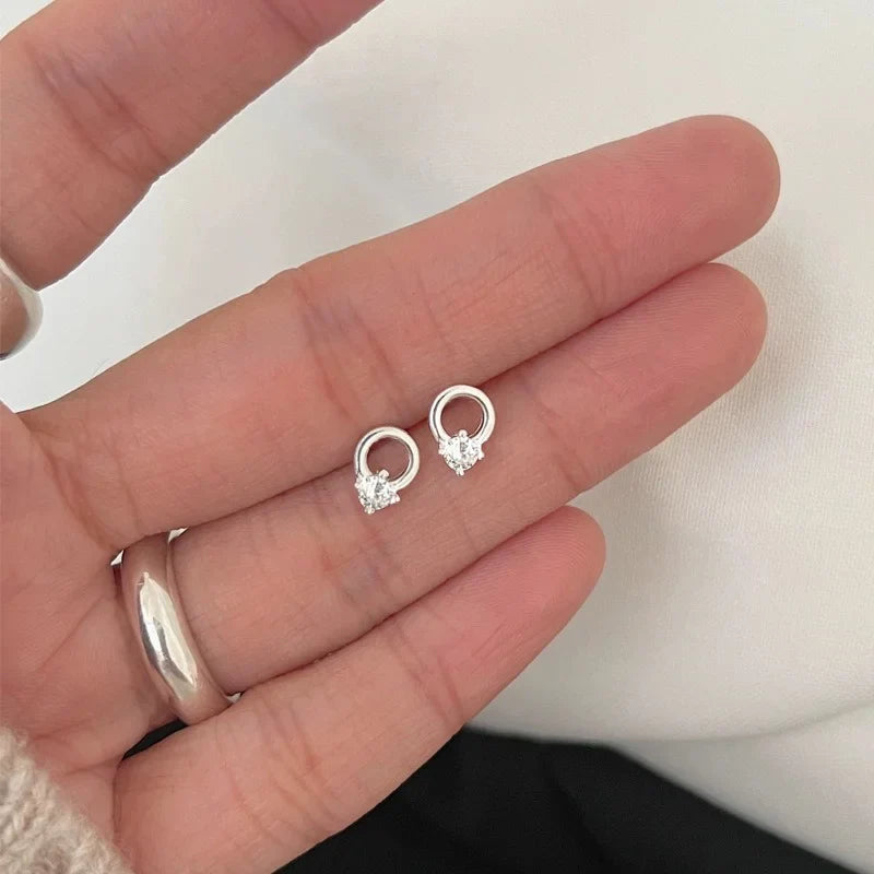 Aretes Círculo con Zirconias