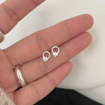 Aretes Círculo con Zirconias