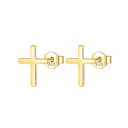 Aretes Cruz Minimalista