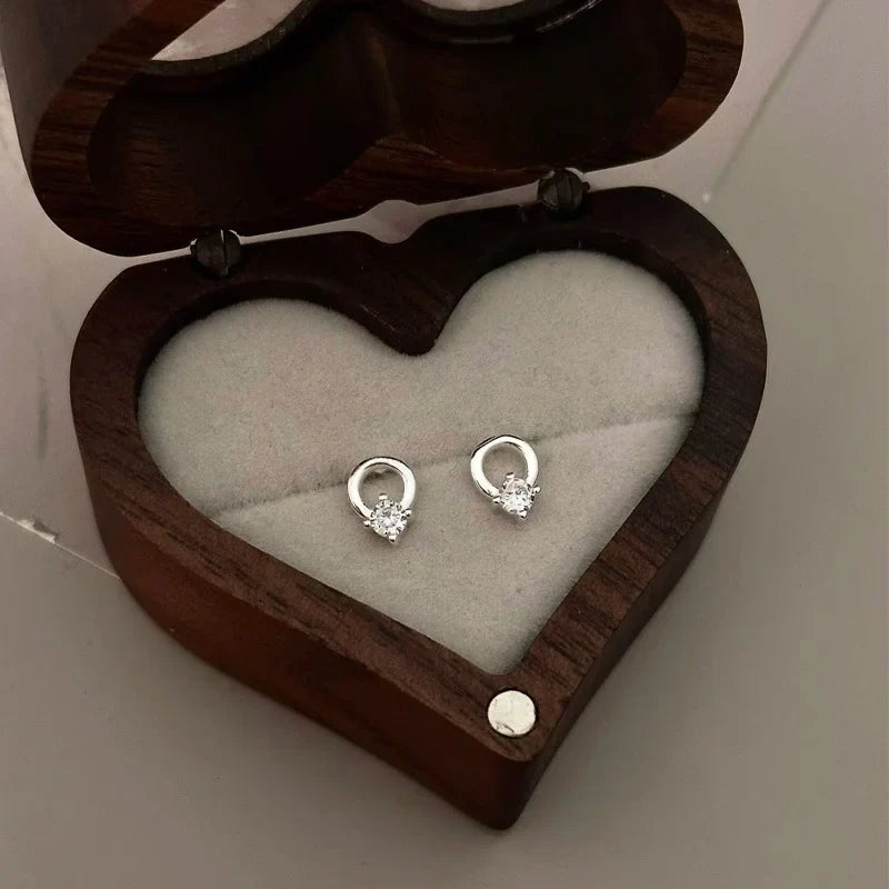 Aretes Círculo con Zirconias