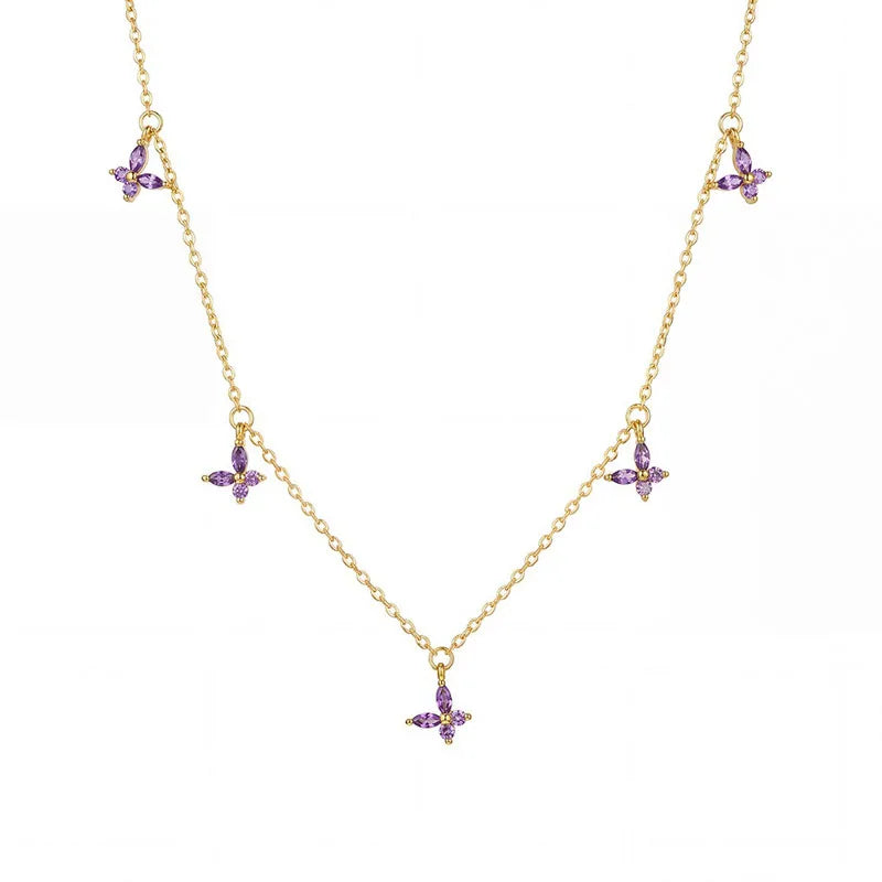 Pulsera o Collar Mariposa con Zirconias