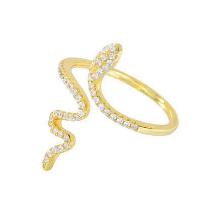 Anillo Serpiente con Zirconias de Color