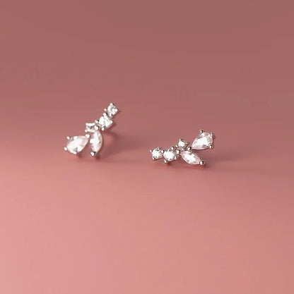 Aretes Hojas Brillantes