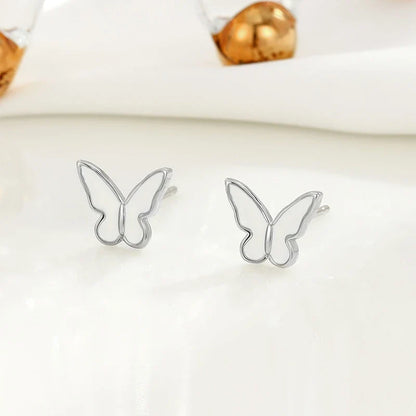 Aretes Mariposa Blanca